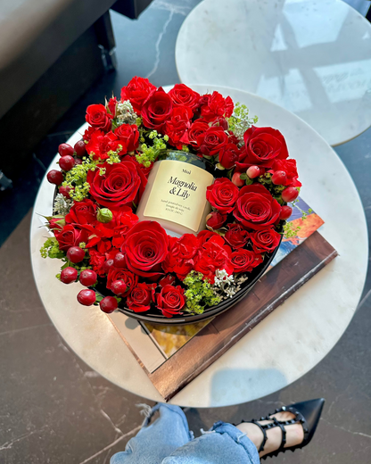 Fresh Flower Candle Box- Lavish x Mui by Vui