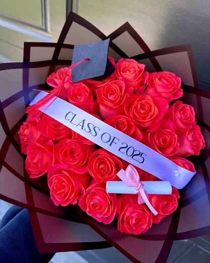 Graduation Rose Bouquet 🎓