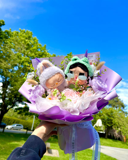 Blind Box Duo bouquet- Labubu & Cry Baby
