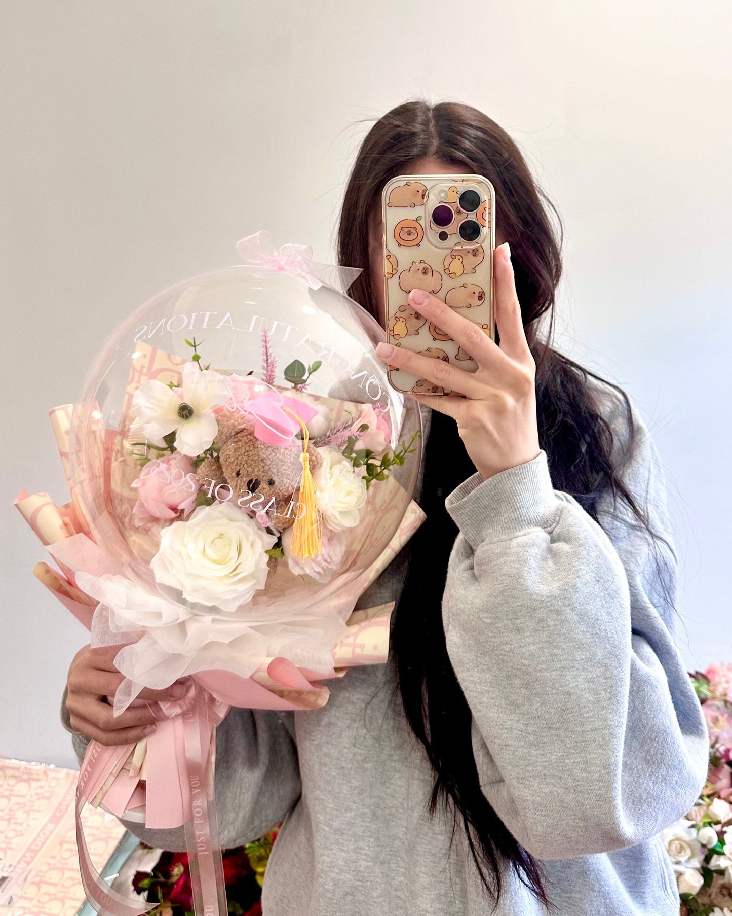 Graduation Bear Bloom Bouquet