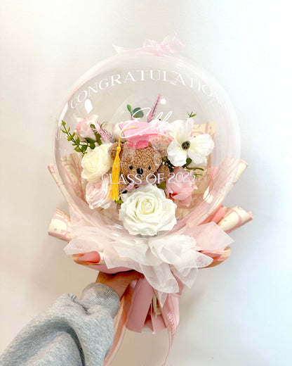 Graduation Bear Bloom Bouquet