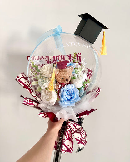 Graduation Bear Bloom Bouquet