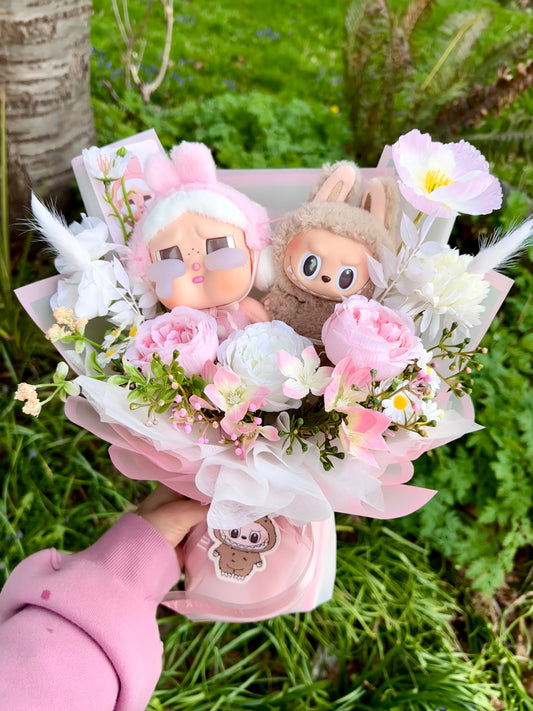 Blind Box Duo bouquet- Labubu & Cry Baby