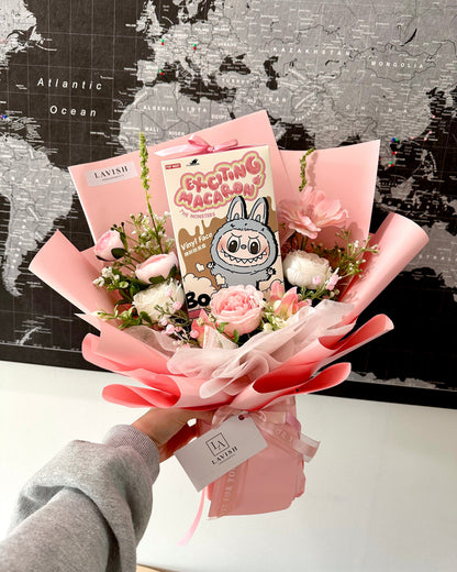 Labubu Blind Box Bouquet- Exciting Macaron