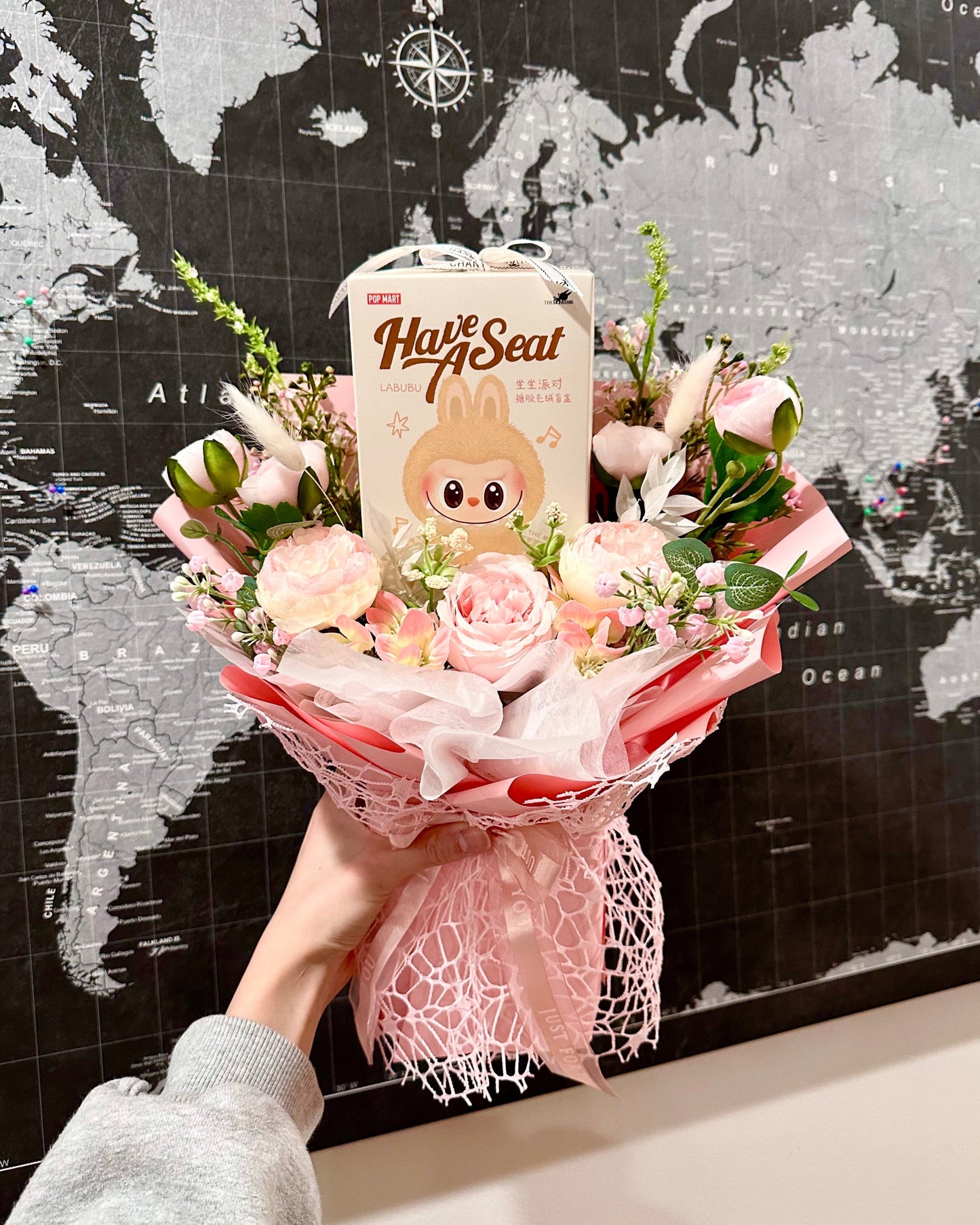 Labubu Blind Box Bouquet- Have a seat