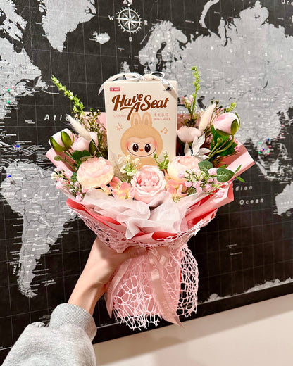 Labubu Blind Box Bouquet- Have a seat